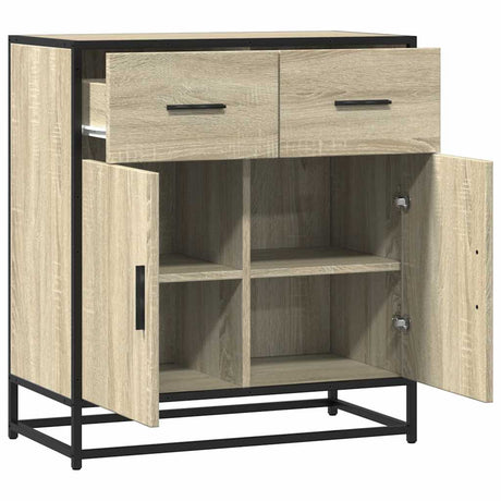 Dressoir 68x35x76 cm bewerkt hout sonoma eikenkleurig - AllerleiShop