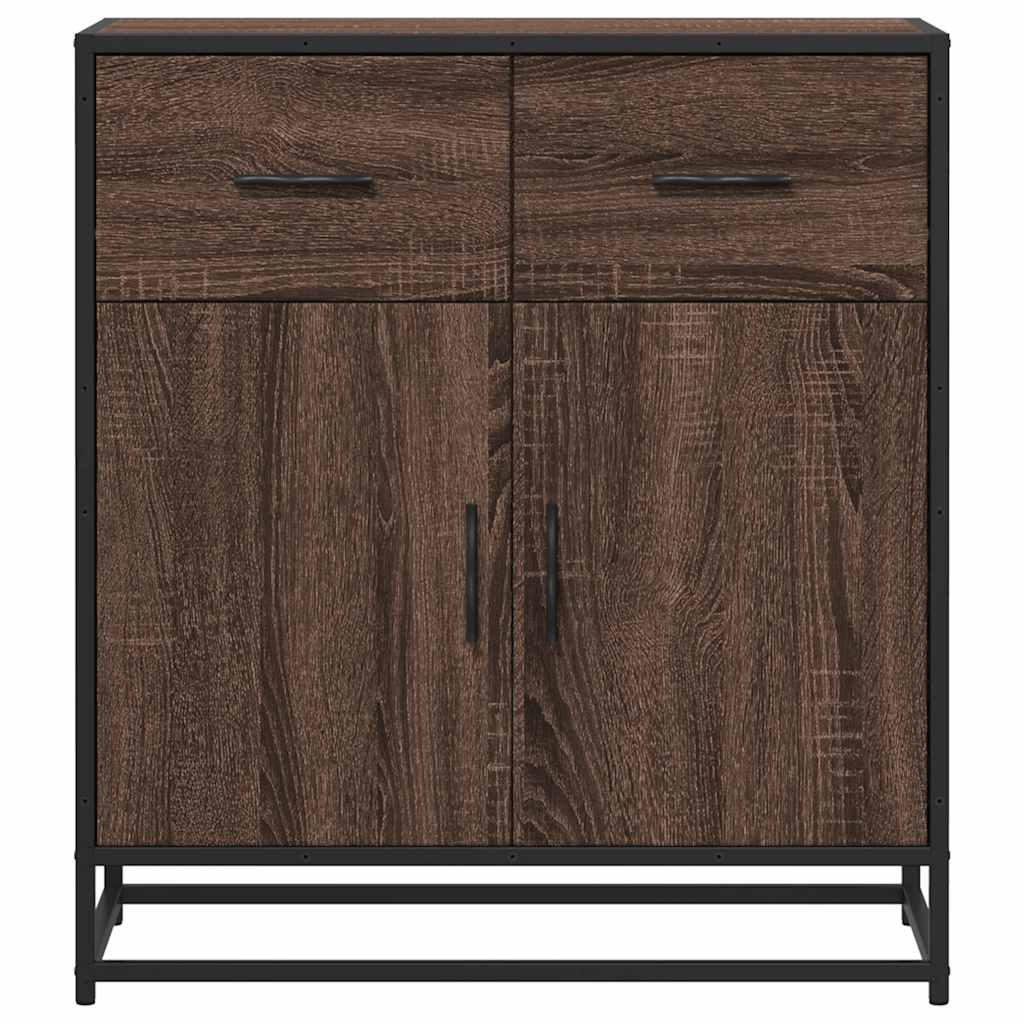 Dressoir 68x35x76 cm bewerkt hout bruin eikenkleur - AllerleiShop