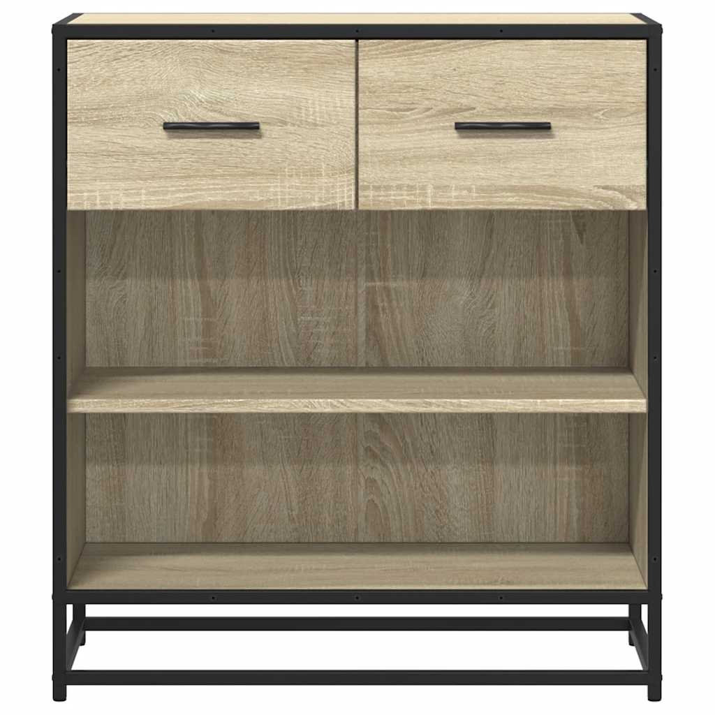 Dressoir 68x35x76 cm bewerkt hout sonoma eikenkleurig - AllerleiShop