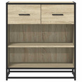 Dressoir 68x35x76 cm bewerkt hout sonoma eikenkleurig - AllerleiShop