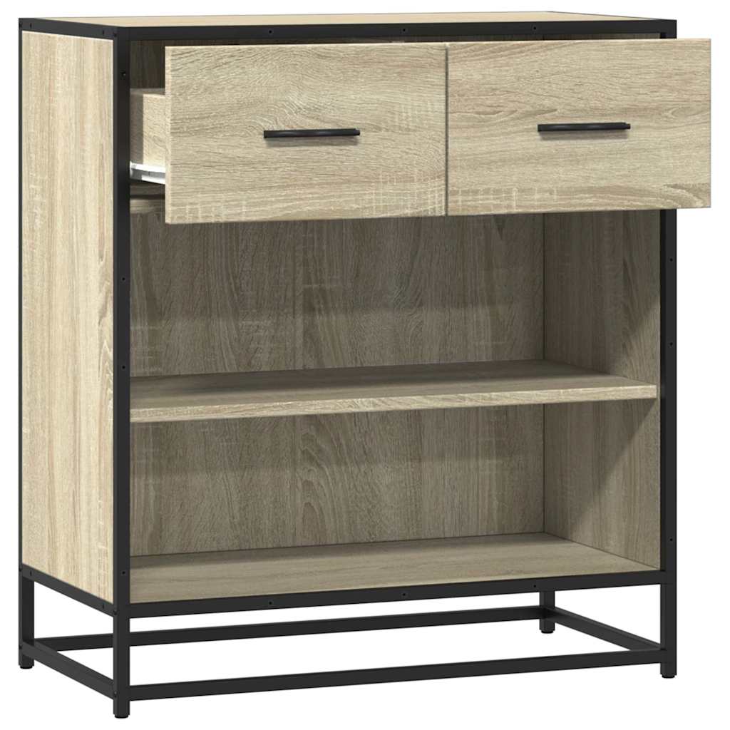 Dressoir 68x35x76 cm bewerkt hout sonoma eikenkleurig - AllerleiShop