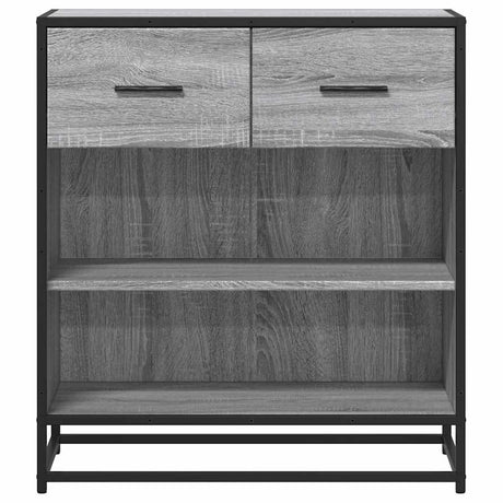 Dressoir 68x35x76 cm bewerkt hout grijs sonoma eikenkleurig - AllerleiShop