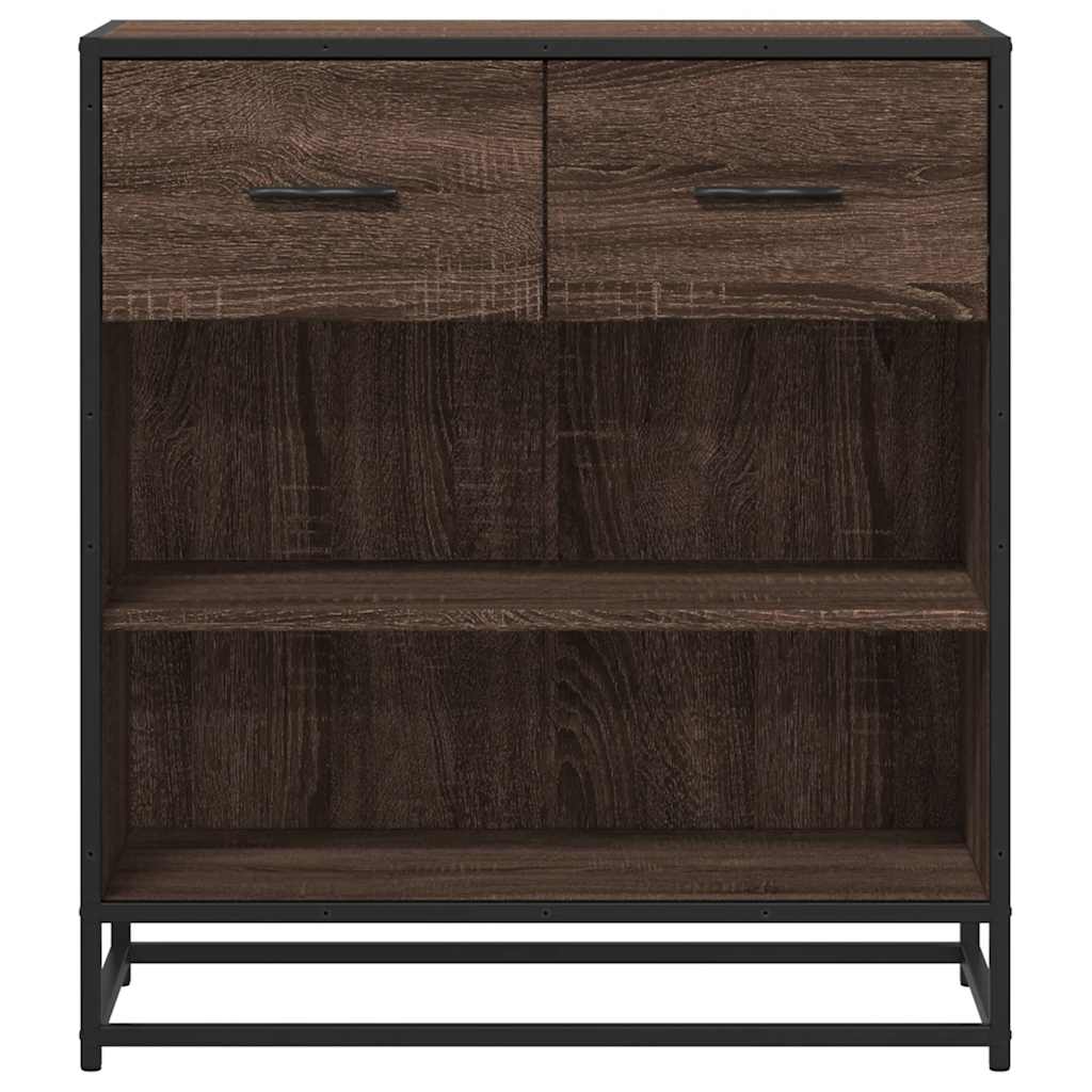 Dressoir 68x35x76 cm bewerkt hout bruin eikenkleur - AllerleiShop