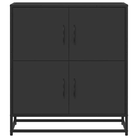 Dressoir 68x35x76 cm bewerkt hout zwart - AllerleiShop