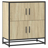 Dressoir 68x35x76 cm bewerkt hout sonoma eikenkleurig - AllerleiShop