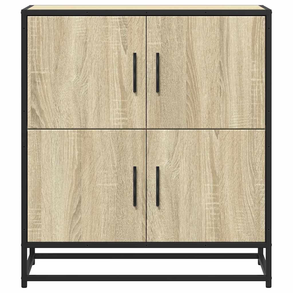 Dressoir 68x35x76 cm bewerkt hout sonoma eikenkleurig - AllerleiShop