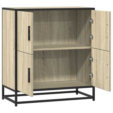 Dressoir 68x35x76 cm bewerkt hout sonoma eikenkleurig - AllerleiShop