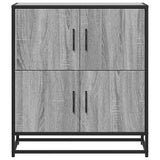 Dressoir 68x35x76 cm bewerkt hout grijs sonoma eikenkleurig - AllerleiShop