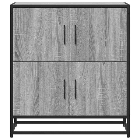 Dressoir 68x35x76 cm bewerkt hout grijs sonoma eikenkleurig - AllerleiShop