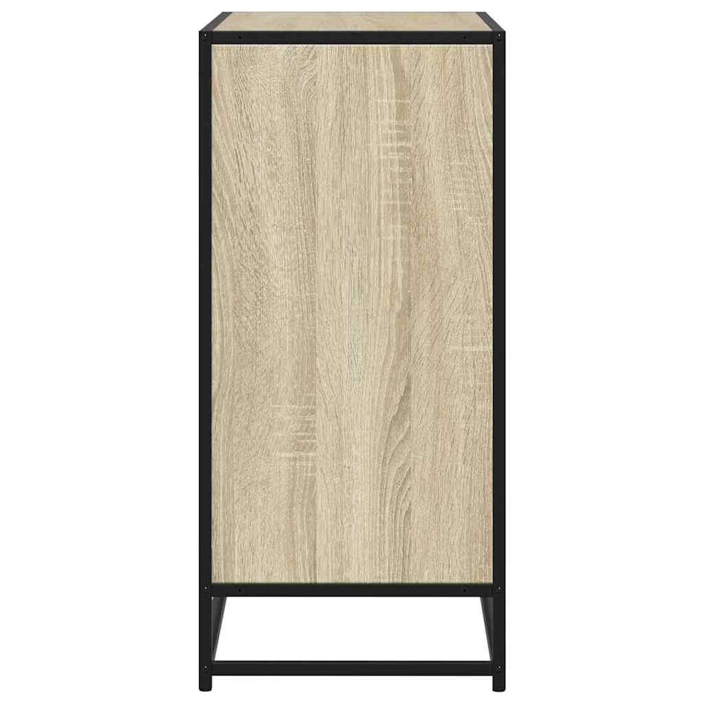 Dressoir 62x35x76 cm bewerkt hout sonoma eikenkleurig - AllerleiShop