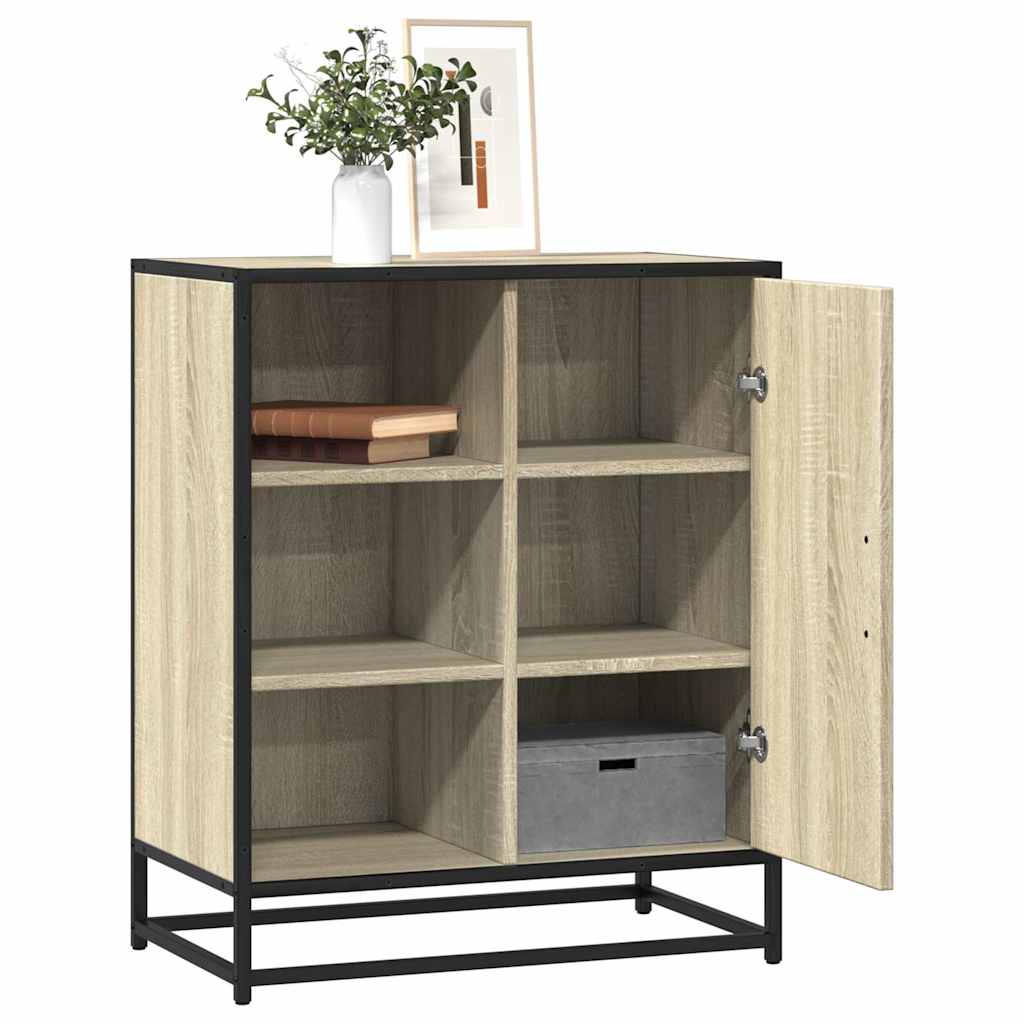 Dressoir 62x35x76 cm bewerkt hout sonoma eikenkleurig - AllerleiShop