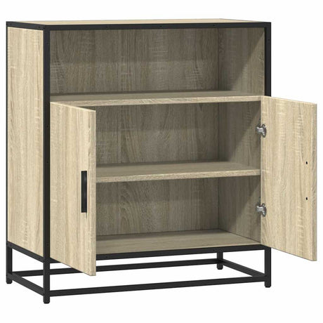 Dressoir 68x35x76 cm bewerkt hout sonoma eikenkleurig - AllerleiShop