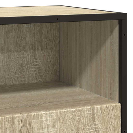 Dressoir 68x35x76 cm bewerkt hout sonoma eikenkleurig - AllerleiShop