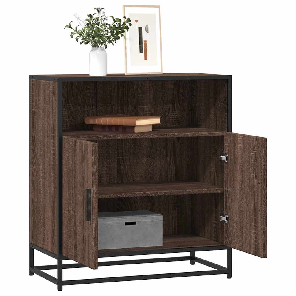 Dressoir 68x35x76 cm bewerkt hout bruin eikenkleur - AllerleiShop