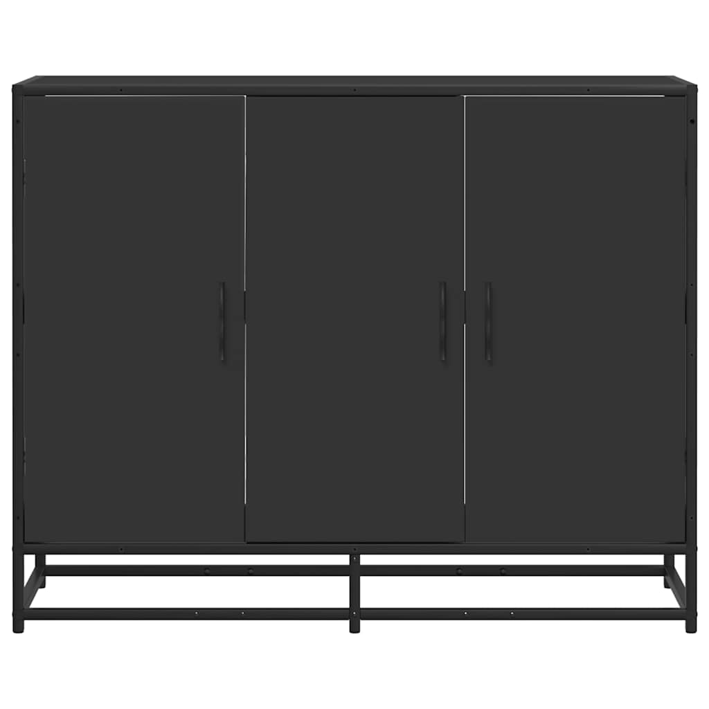 Dressoir 94x35x76 cm bewerkt hout zwart - AllerleiShop