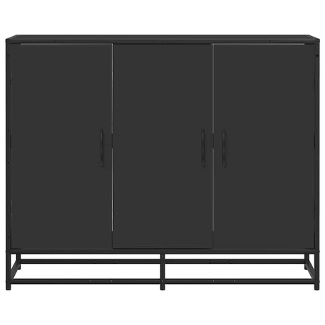 Dressoir 94x35x76 cm bewerkt hout zwart - AllerleiShop