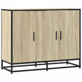 Dressoir 94x35x76 cm bewerkt hout sonoma eikenkleurig - AllerleiShop