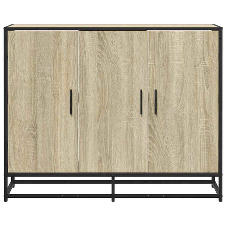 Dressoir 94x35x76 cm bewerkt hout sonoma eikenkleurig - AllerleiShop