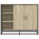 Dressoir 92x35x76 cm bewerkt hout sonoma eikenkleurig - AllerleiShop