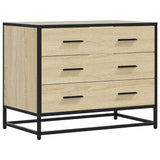 Ladekast 70x41x56 cm bewerkt hout sonoma eikenkleurig - AllerleiShop