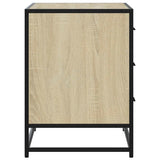 Ladekast 70x41x56 cm bewerkt hout sonoma eikenkleurig - AllerleiShop