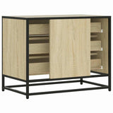 Ladekast 70x41x56 cm bewerkt hout sonoma eikenkleurig - AllerleiShop