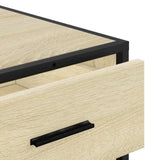 Ladekast 70x41x56 cm bewerkt hout sonoma eikenkleurig - AllerleiShop