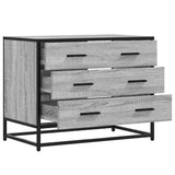 Ladekast 70x41x56 cm bewerkt hout grijs sonoma eikenkleurig - AllerleiShop