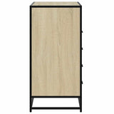 Ladekast 70x41x70 cm bewerkt hout sonoma eikenkleurig - AllerleiShop