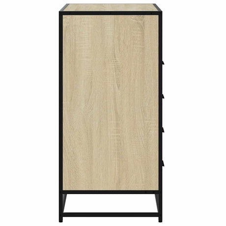 Ladekast 70x41x70 cm bewerkt hout sonoma eikenkleurig - AllerleiShop