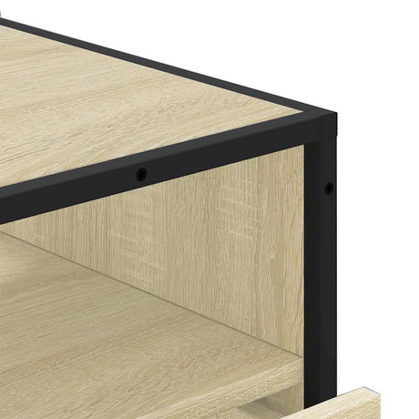 Ladekast 70x41x70 cm bewerkt hout sonoma eikenkleurig - AllerleiShop