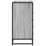 Ladekast 70x41x70 cm bewerkt hout grijs sonoma eikenkleurig - AllerleiShop