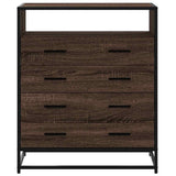 Ladekast 70x41x70 cm bewerkt hout bruin eikenkleur - AllerleiShop