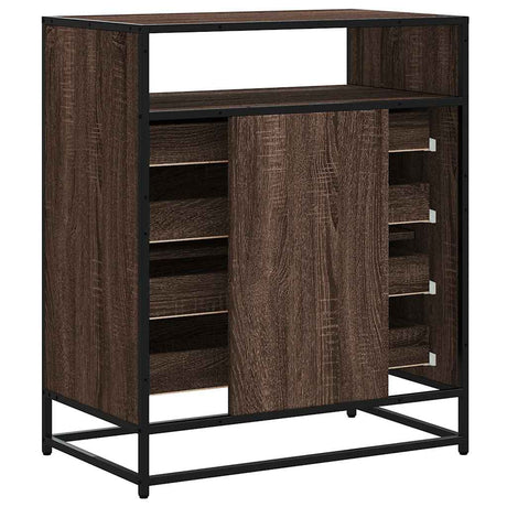 Ladekast 70x41x70 cm bewerkt hout bruin eikenkleur - AllerleiShop