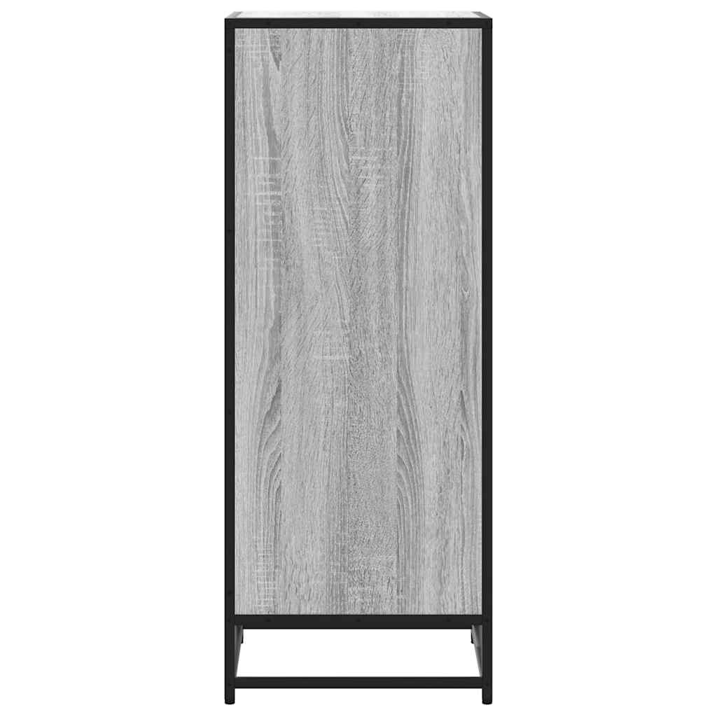 Schoenenrek 48x38x97,5 cm bewerkt hout grijs sonoma eikenkleur - AllerleiShop