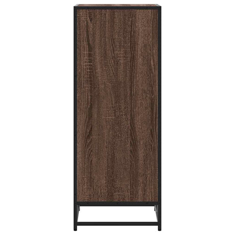 Schoenenrek 48x38x97,5 cm bewerkt hout bruin eikenkleurig - AllerleiShop