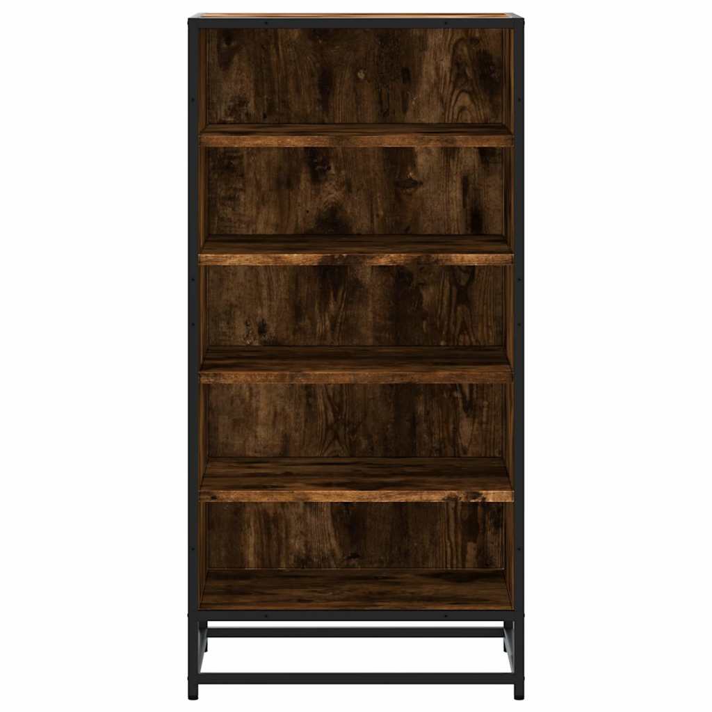 Schoenenrek 48x38x97,5 cm bewerkt hout gerookt eikenkleurig - AllerleiShop