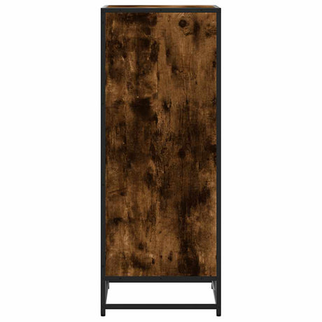 Schoenenrek 48x38x97,5 cm bewerkt hout gerookt eikenkleurig - AllerleiShop