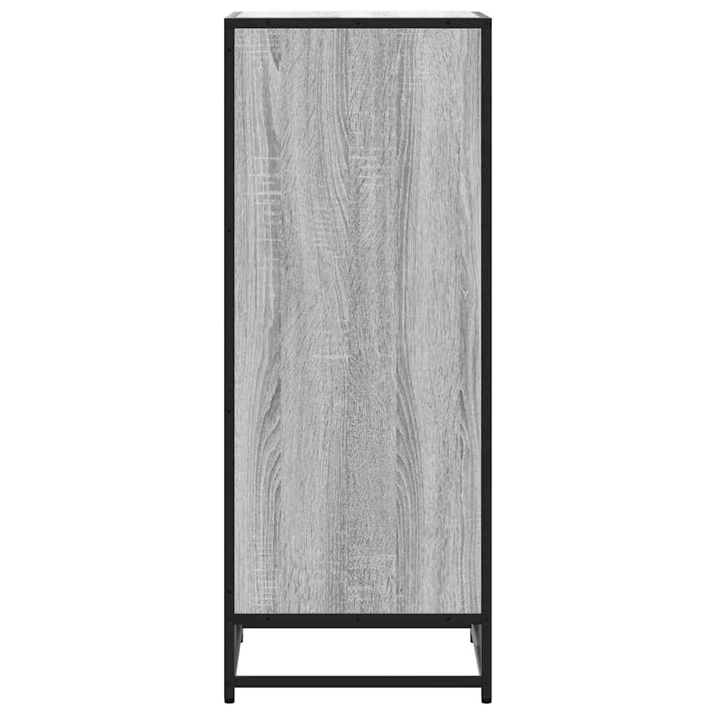 Schoenenrek 48x38x97,5 cm bewerkt hout grijs sonoma eikenkleur - AllerleiShop