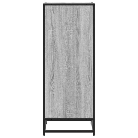 Schoenenrek 48x38x97,5 cm bewerkt hout grijs sonoma eikenkleur - AllerleiShop