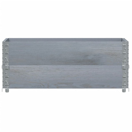 Plantenbak 100x50 cm massief grenenhout grijs - AllerleiShop