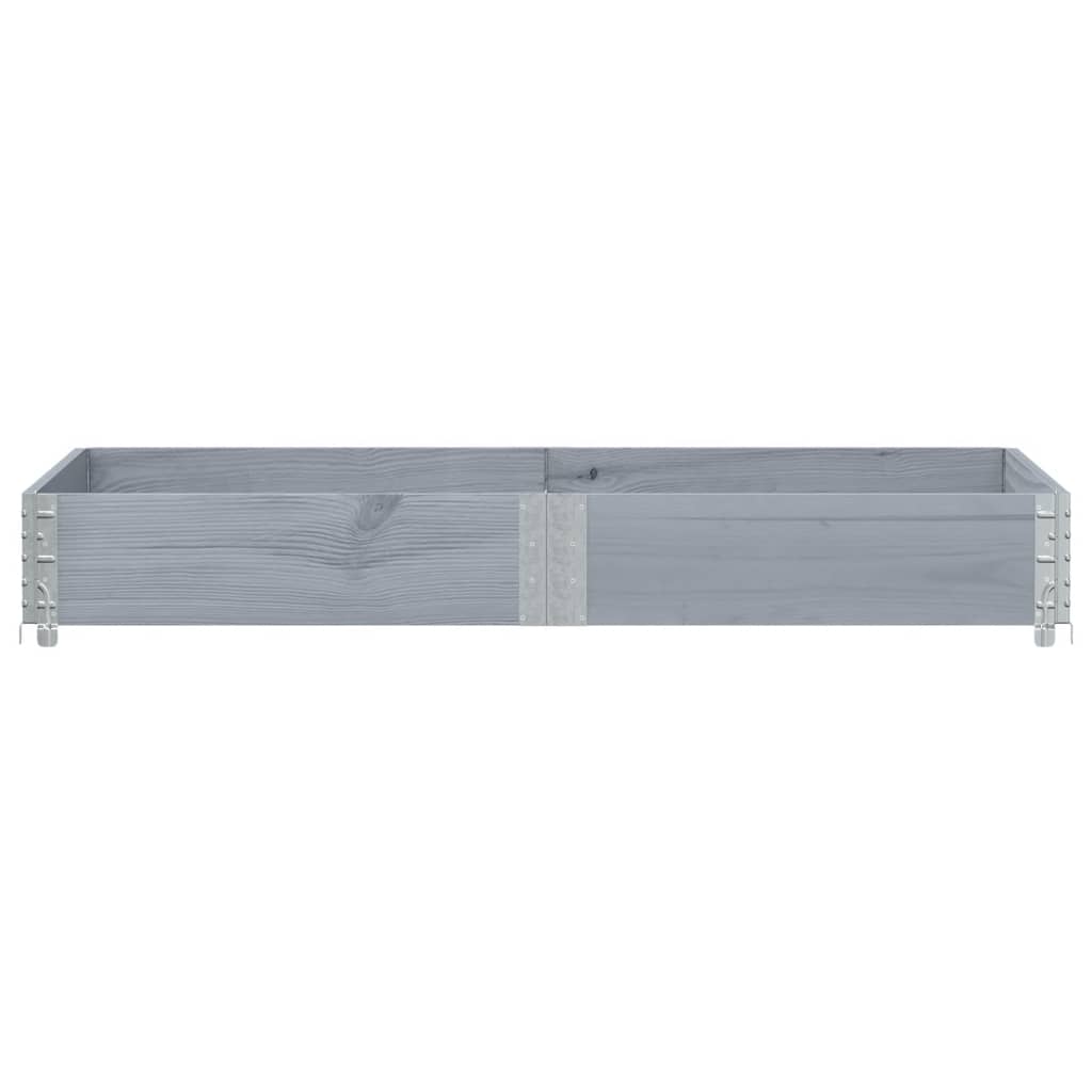 Plantenbak 150x50 cm massief grenenhout grijs - AllerleiShop