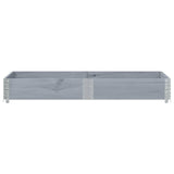 Plantenbak 150x50 cm massief grenenhout grijs - AllerleiShop