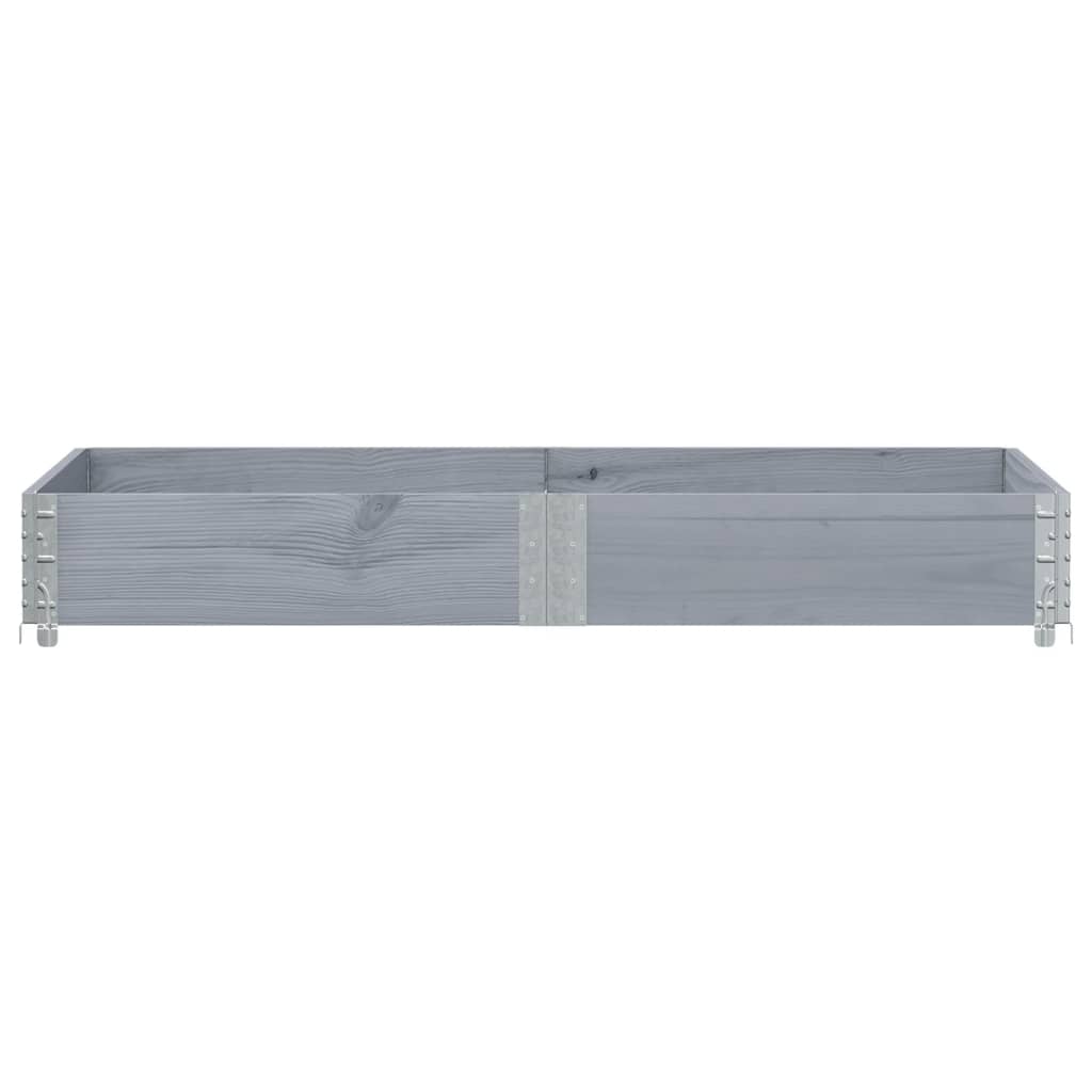 Plantenbak 150x100 cm massief grenenhout grijs - AllerleiShop