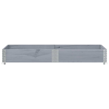 Plantenbak 150x100 cm massief grenenhout grijs - AllerleiShop