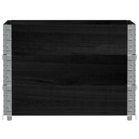 Plantenbak 80x60 cm massief grenenhout zwart - AllerleiShop