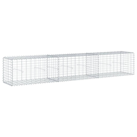 Schanskorf 300x50x50 cm gegalvaniseerd ijzer zilverkleurig - AllerleiShop