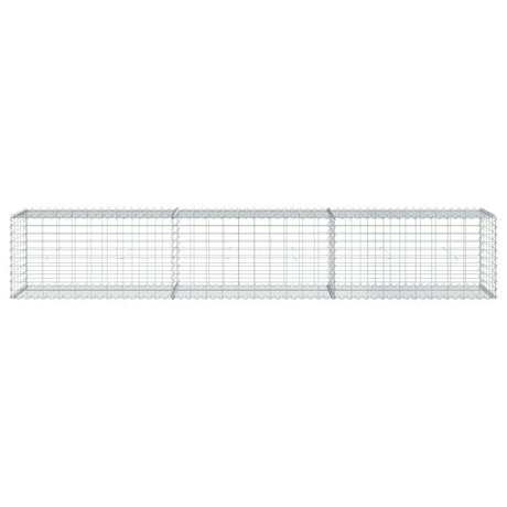 Schanskorf 300x50x50 cm gegalvaniseerd ijzer zilverkleurig - AllerleiShop