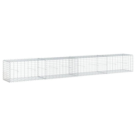 Schanskorf 400x50x50 cm gegalvaniseerd ijzer zilverkleurig - AllerleiShop