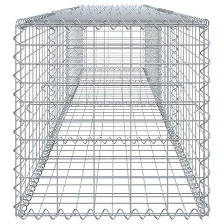 Schanskorf 400x50x50 cm gegalvaniseerd ijzer zilverkleurig - AllerleiShop